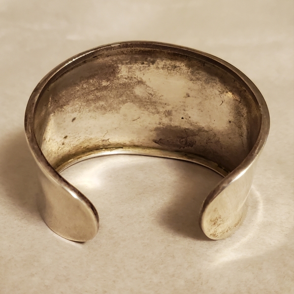 HOB Mexico 925 Large Concave Cuff Bracelet 31.3g - Picture 12 of 14